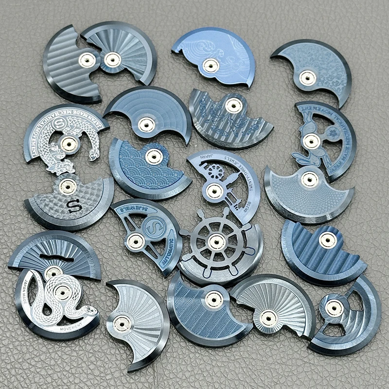 120 Styles Mod NH35 Automatic Winding Hammer-Style Rotor NH36 Rotor Fit NH Series Movement NH35 NH36  NH38 NH39 7S26 4R 6R Rotor