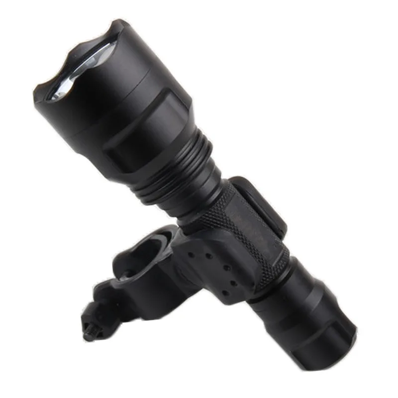 360 Degree Rotation Bicycle Light Holder Flashlight Bracket Mountain Road Bike Multifunction Torch Mount Head Front Light Clip