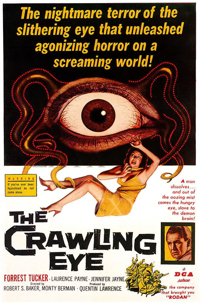 Vintage Science Fiction Horror Movie Poster The Crawling Eye