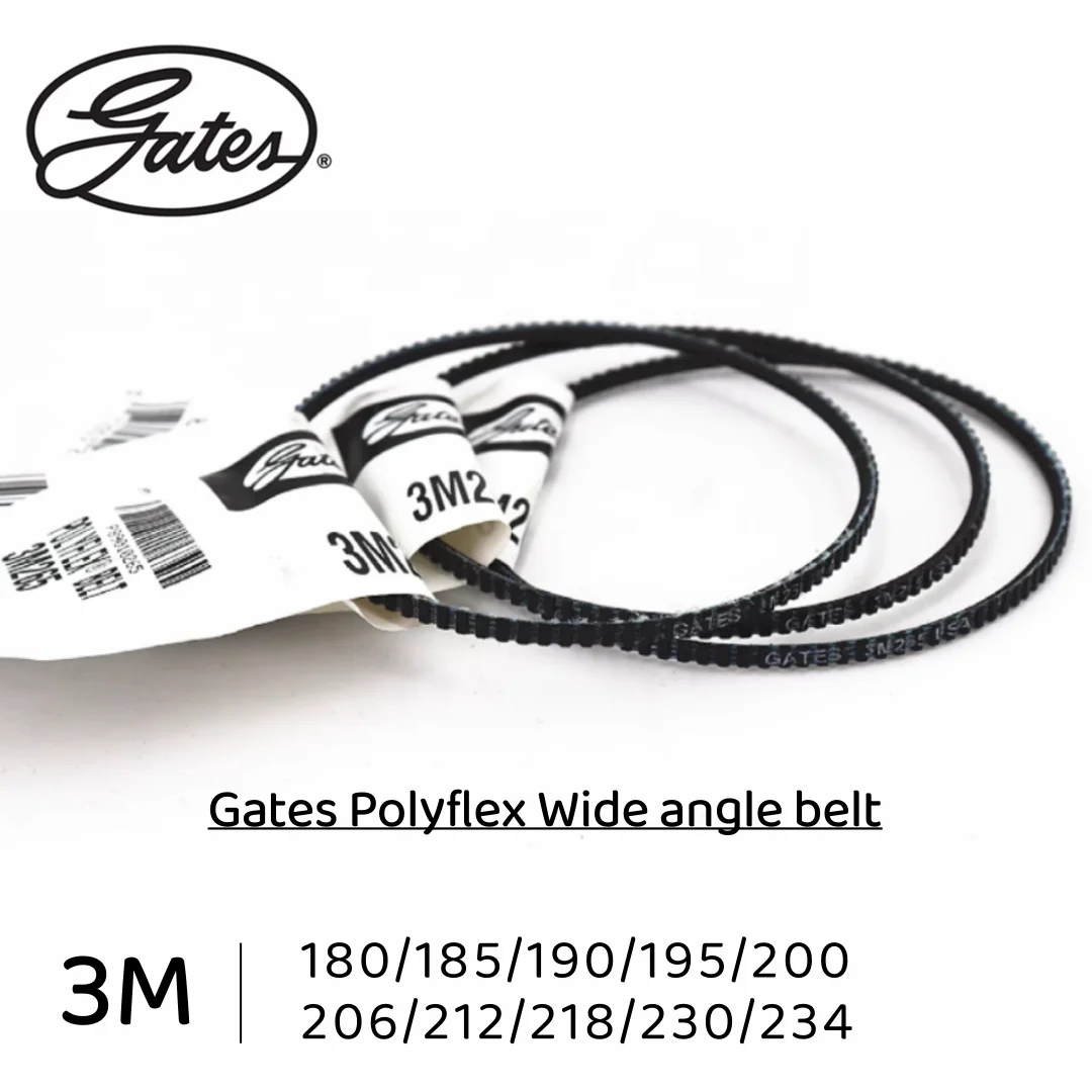 

Gates Polyflex Wide angle belt 3M180/3M185/3M190/3M195/3M200/3M206/3M212/3M218/3M230/3M234mm