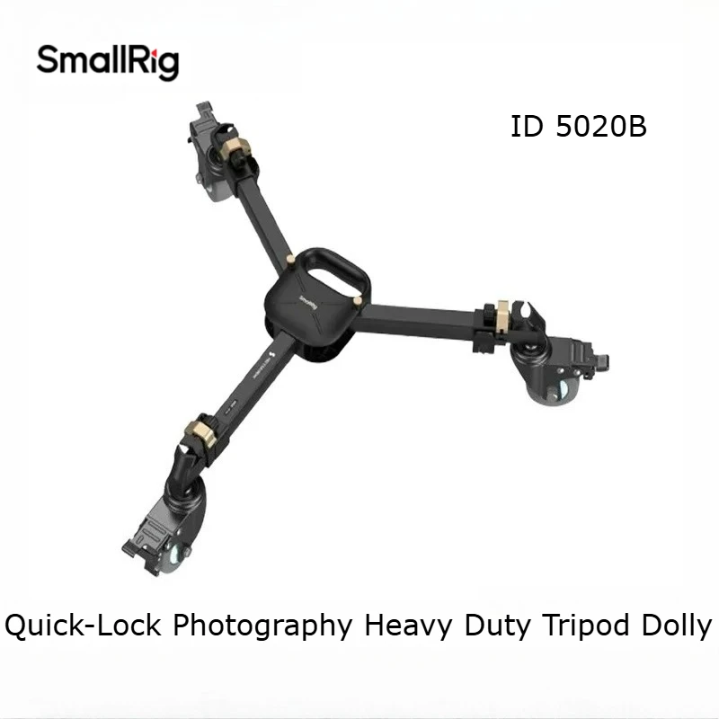 SmallRig 5020 Foldable Camera Roller Base Silent Casters 15kg Max Bearing Universal For DSLR Camcorder Shooting