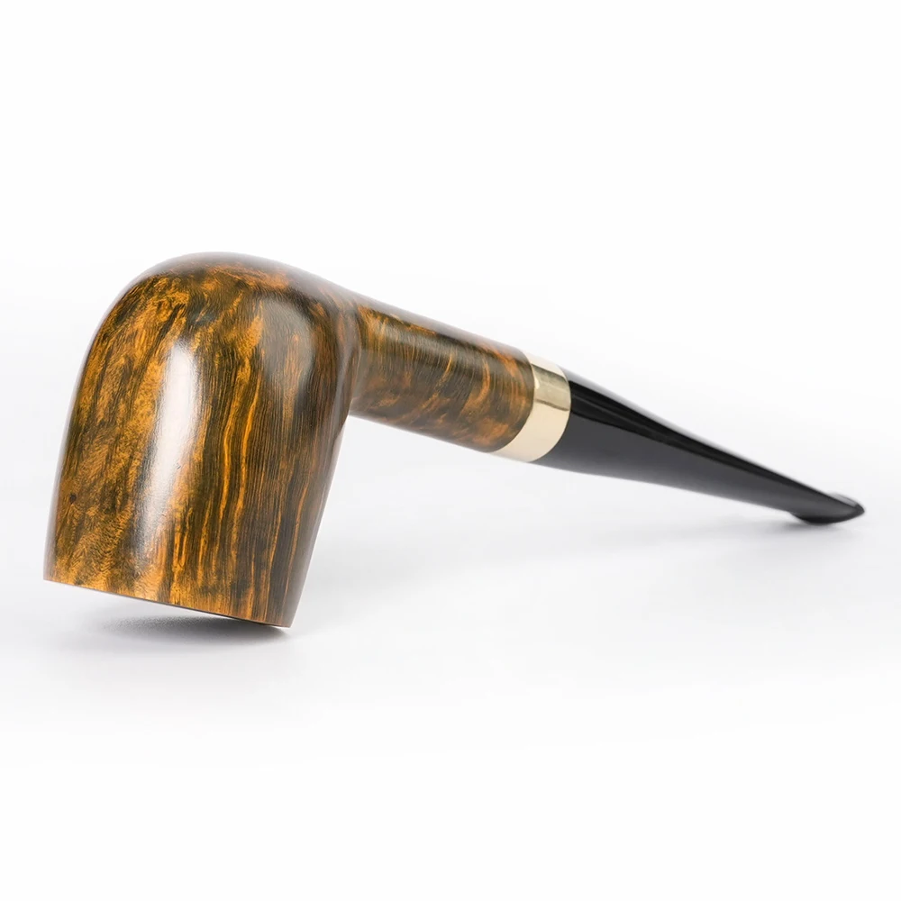 Old Fox Handmade Briar Wood Tobacco Pipe Set Accessories Straight 9MM Filter Solid Wood And Gold Ring With 10 Tools Kits Gift