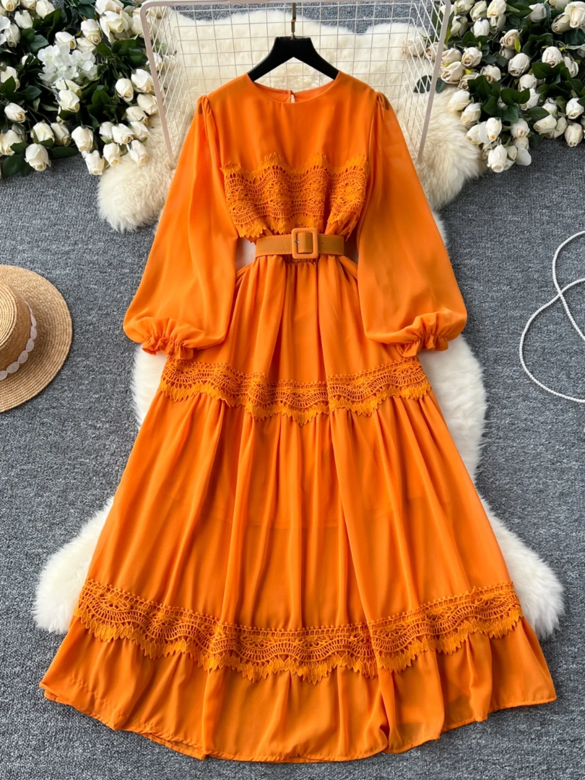 Ele Lace Hollow Out… - image