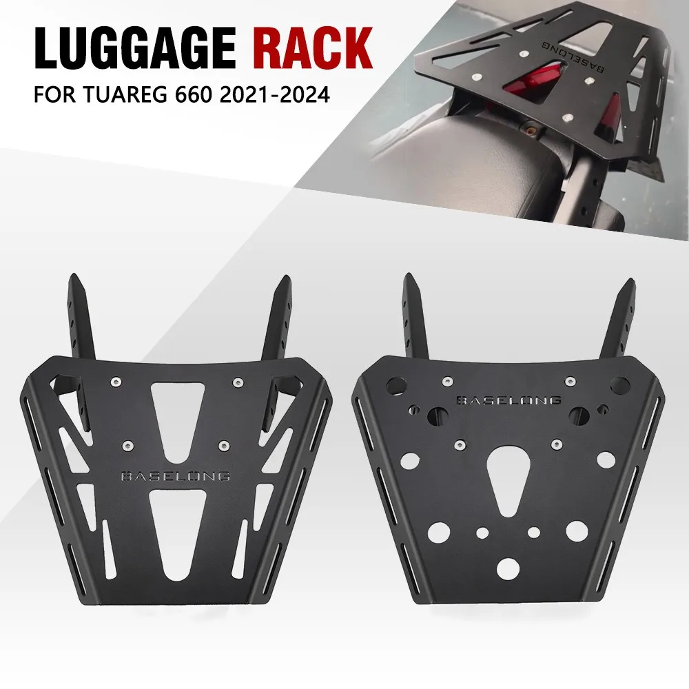 For Aprilia Tuareg 660 Tuareg660 2021-2025 Rear Enlargement Rack Luggage Rails Support Shelf Case Trunk Frame Plate Bracket 2024