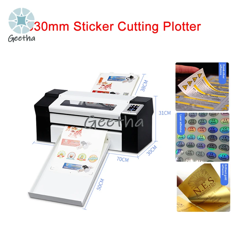 A3 Automatic Continuous Paper Feeding 330mm Sticker Cutting Plotter Camera Profile Die Cutting Machine USB Port U Disk