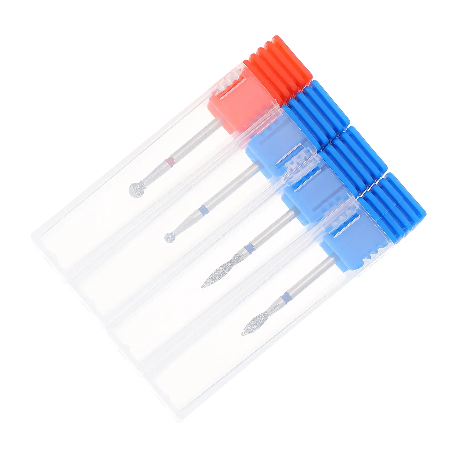 

4Pcs Tungsten Carbide Drill Bit Set for Nails Strong Unbreakable Sturdy Sanding Heads Nail Care Tools Manicure Nail Drill Bit