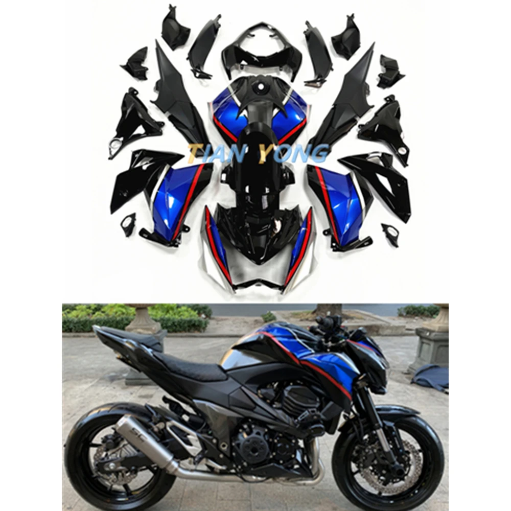 For Kawasaki Z800 2013-2014-2015-2016 stripes Motorcycle Full Fairing Kit Injection Bodywork Cowling Blue red and black