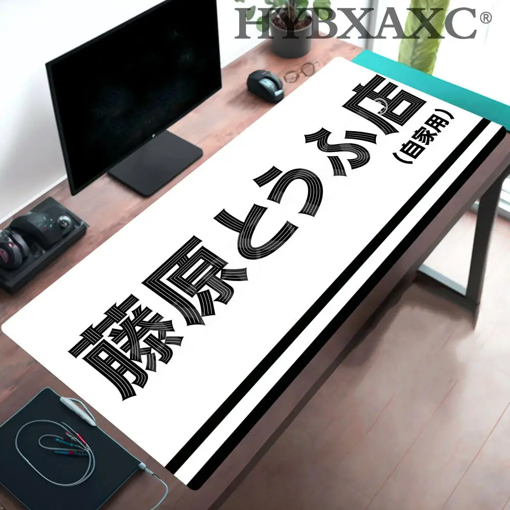 HYBXAXC Anime I-Initial D A-AE86 Mousepad Large Anti-Slip Mouse Pad Stitched Edges Mat Durable Desk Laptop Gaming​ Keyboard Pad