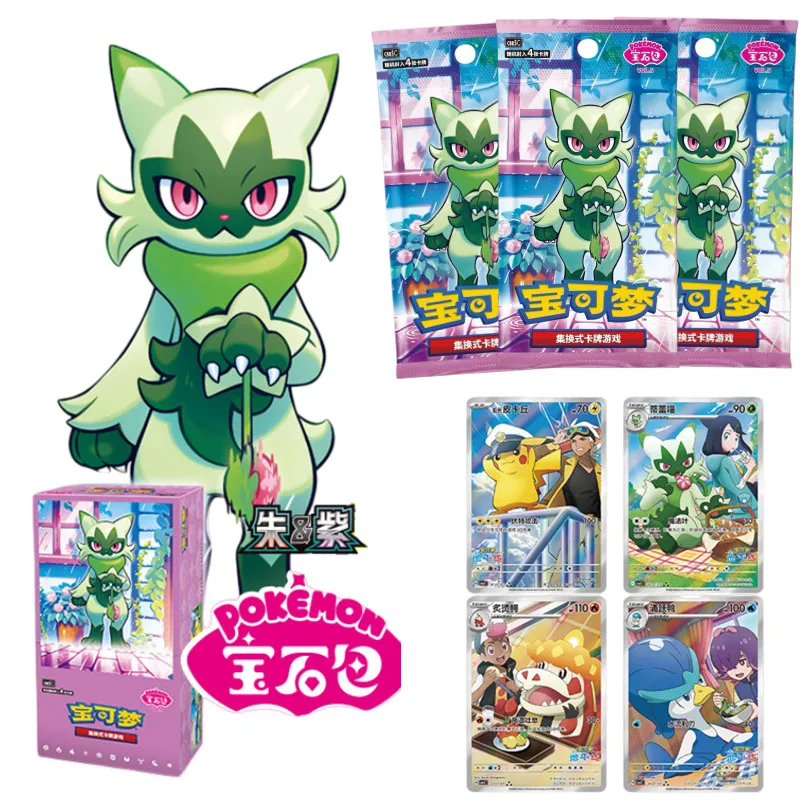 new-original-pokemon-trading-ptcg-card-151-series-simplified-chinese-gem-bag-volume-5-gem-vol5-booster-pack-child-toys-gifts