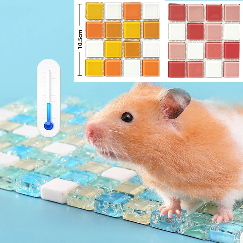 Hamster Cooling Pad Small Pet Summer Cooling Pad Ice Cool Cage Mat Sleeping Bed for Chinchilla Guinea Pig Hamster Accessories