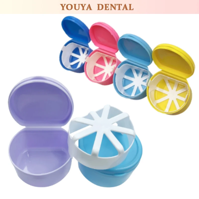 

1pcs Dental Care Box Cleaning Box Denture Box Orthodontic Appliance Denture Immersion Cleaning Box Mouthguard Cleaning Container
