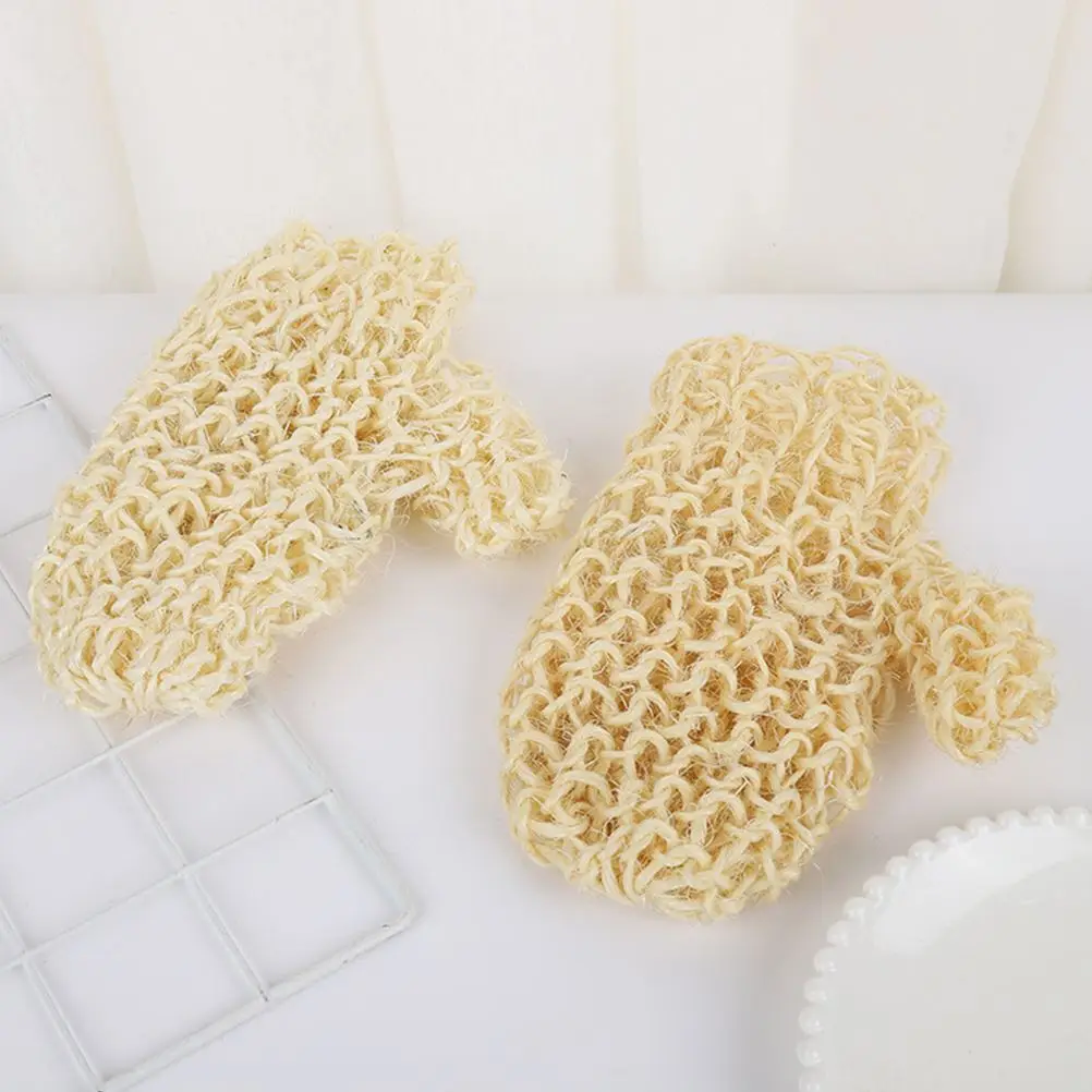 

Braided Shower Gloves Exfoliating Wash for Bathing Rinser Skin Exfoliator Sisal Scrub & Body Works Lotion