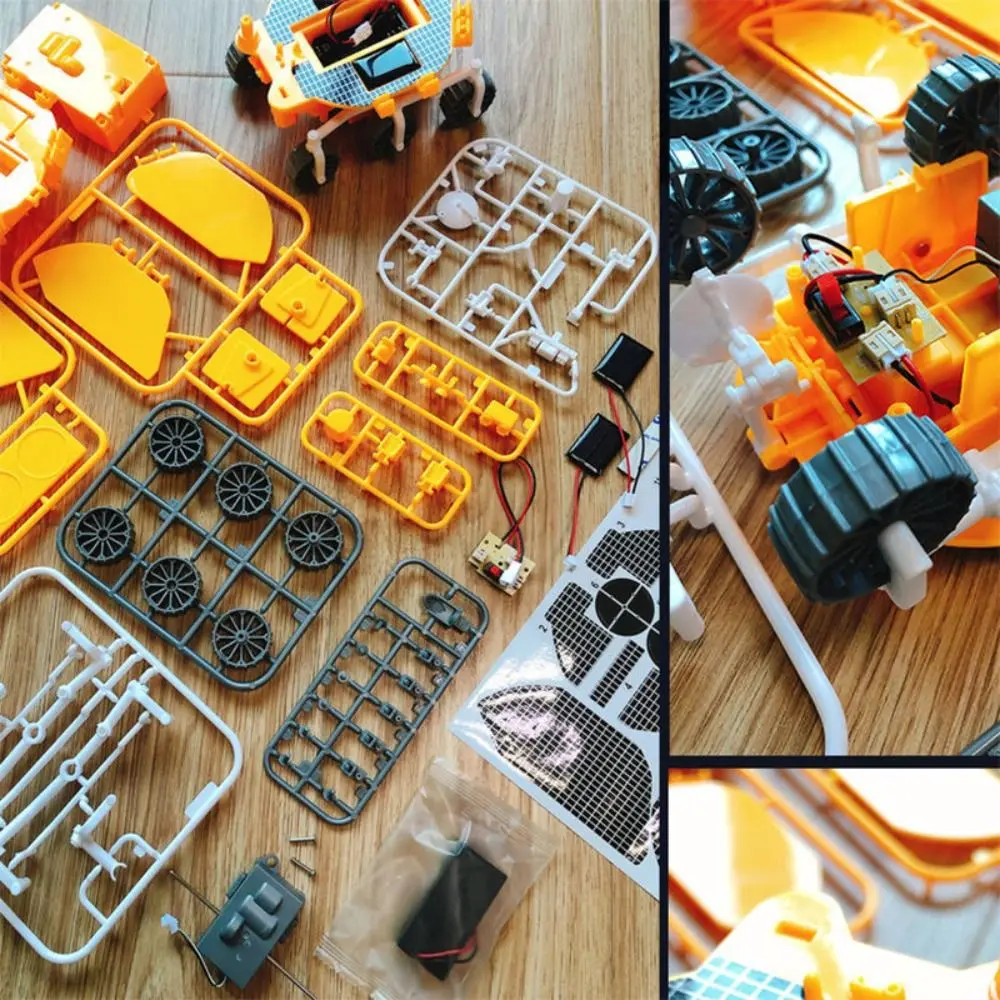 Plastic Space Mars Car Model Solar Energy Action Figures Zhu Rong Car Model DIY Ornament Die-cast Model Decoration