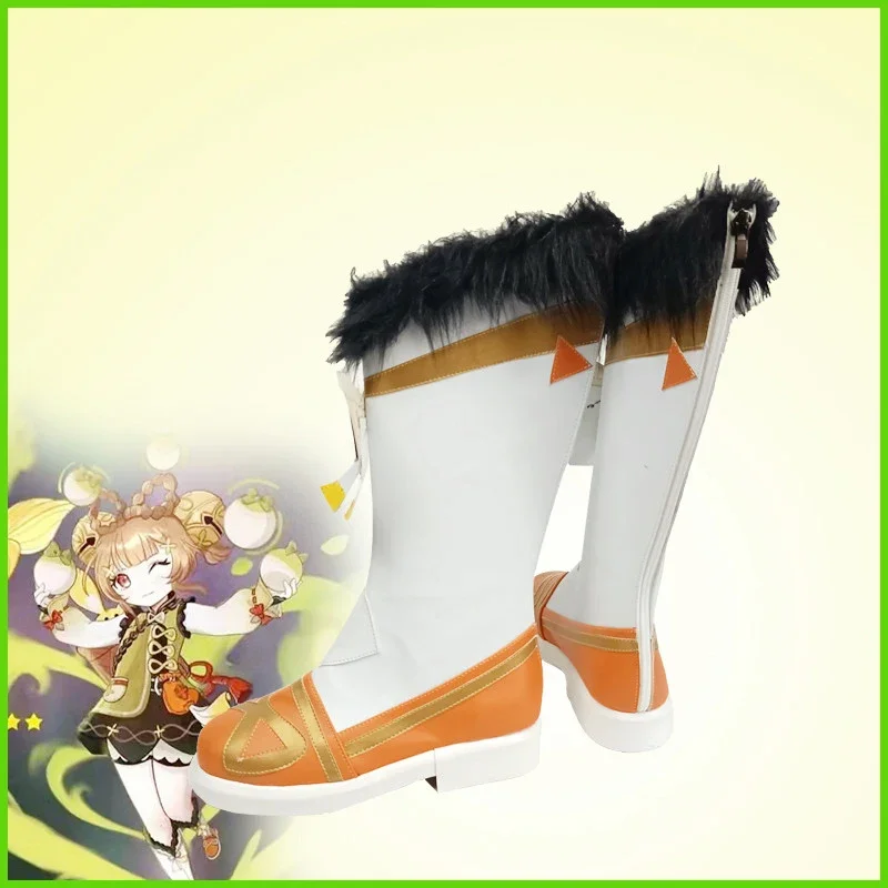 Sapatos personalizados Genshin Impact Game para mulheres, Botas Cosplay, Novo