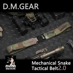 DMGear mechanical buckle belt 2 outdoor fan 38MM wide soft belt personalized customization wild wargame outdoor hunting Outdoor