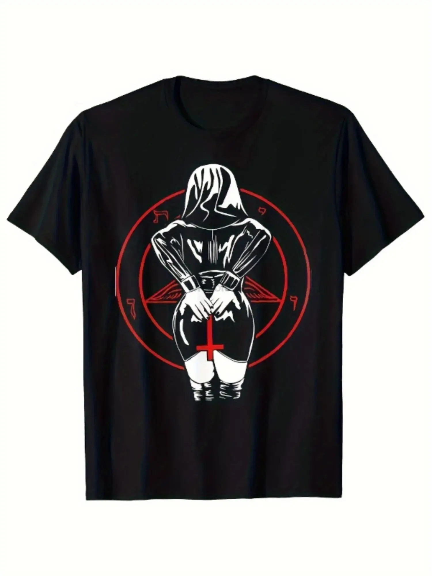 2025 nouveau tatouage Sexy nonne meilleure vente grande idée cadeau qualité hommes femmes T-shirt XS-4XL-hilarant à manches courtes col rond tenue