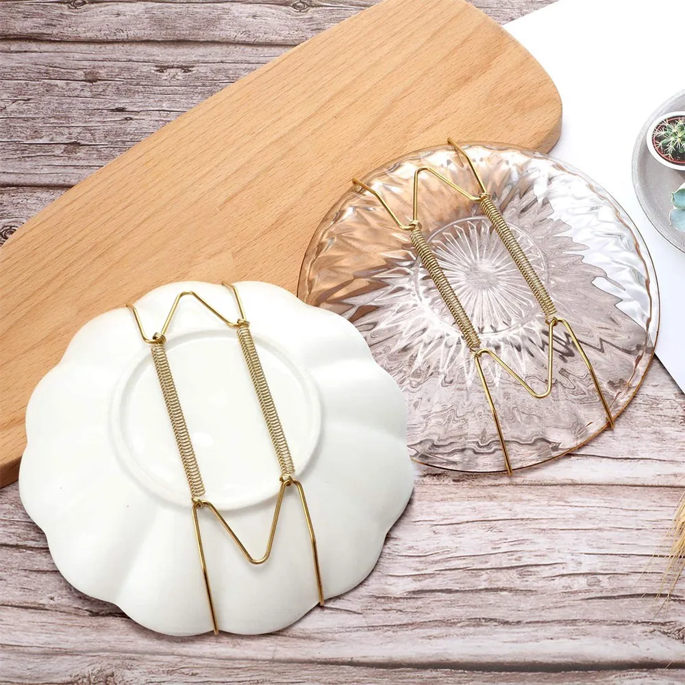 Cabides De Placa De Parede Invisível, Suportes De Fio De Latão Com Ganchos De Parede, 6 polegadas, 30 PCs