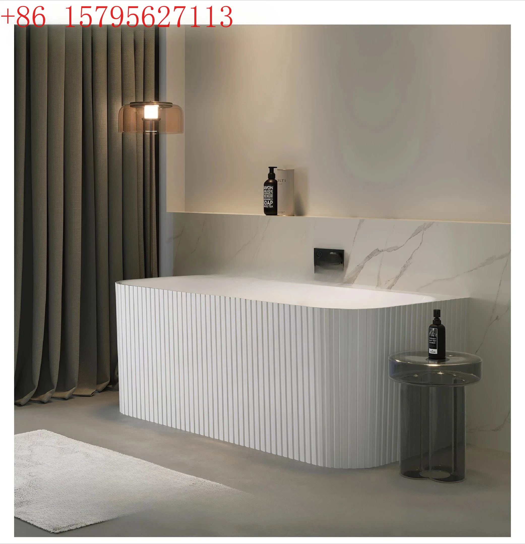 

Акриловая светящаяся ванна для дома, небольших квартир, отелей, встраиваемая бесшовная ванна.