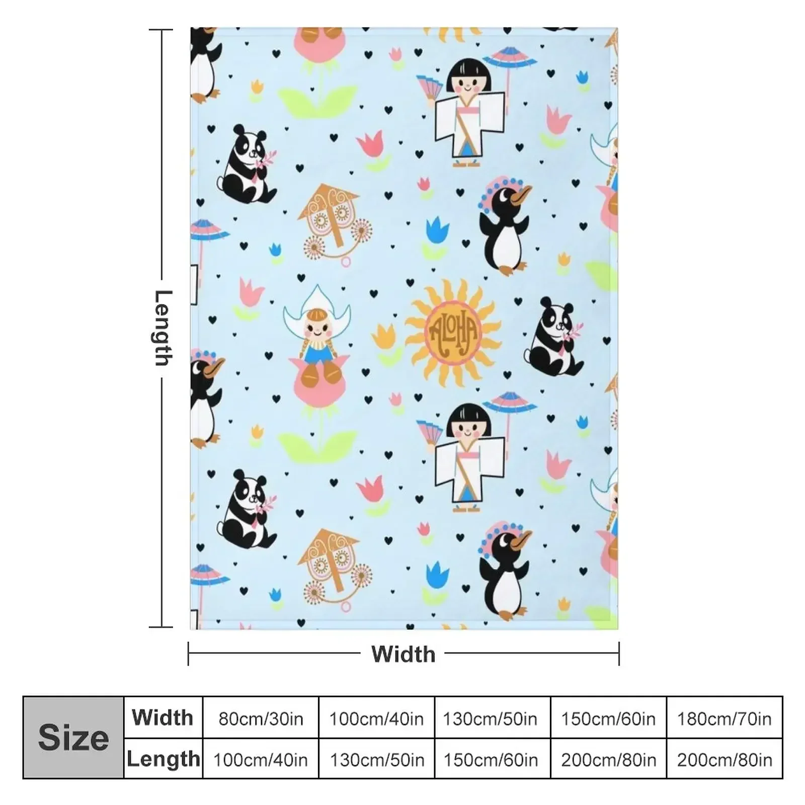 It's a small world (mimic design) Throw Blanket valentine gift ideas Picnic Kid'S Bed Fashionable Blankets