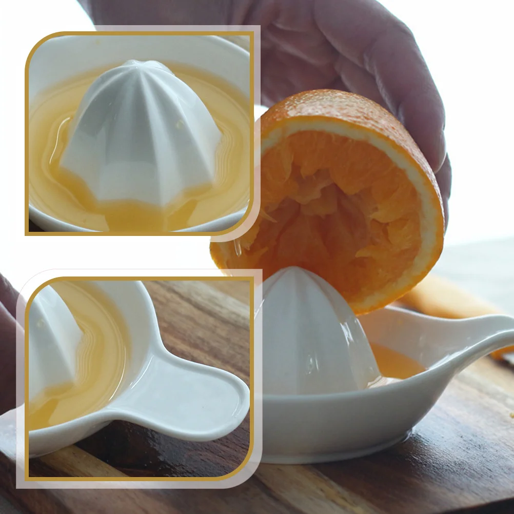 

Ceramic Manual Lemon Squeezer Portable Fruit Juicer for Home Supermarket Bakery Milk Tea Shop Lemon Squeezer Manual Juicer