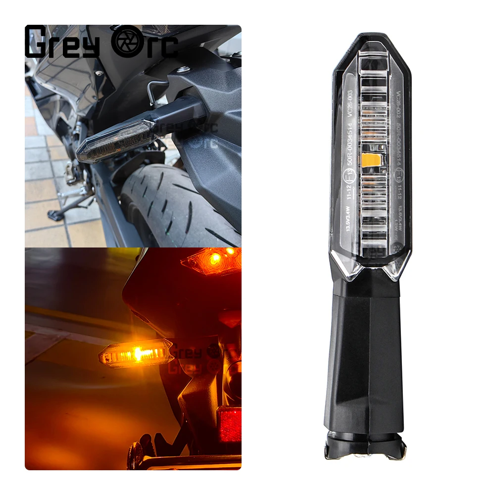 LED Turn Signal Flowing Light For KAWASAKI Z1000 Z900 Z650 Z400 Z125 Versys-X 300 Motorcycle Flashing Lamp Directional Flasher