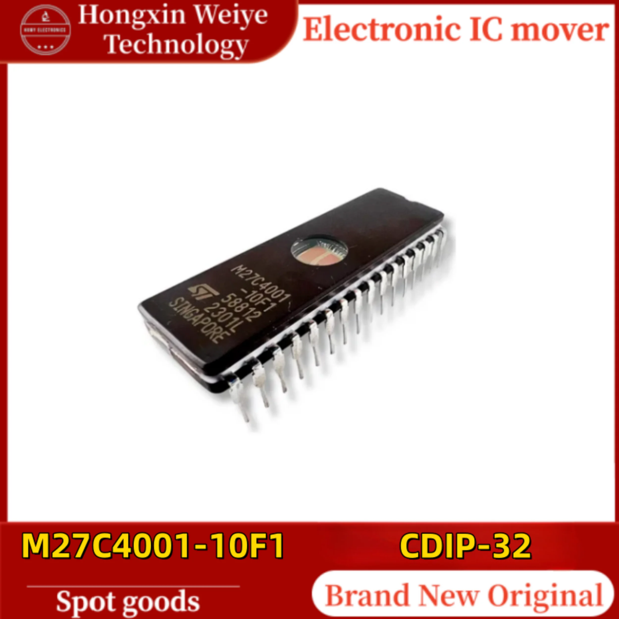 

(5/10 pieces) M27C4001-10F1 M27C4001 CDIP-32 EPROM UV Erasable Memory IC Chip Original Brand New In Stock Fast Shipping