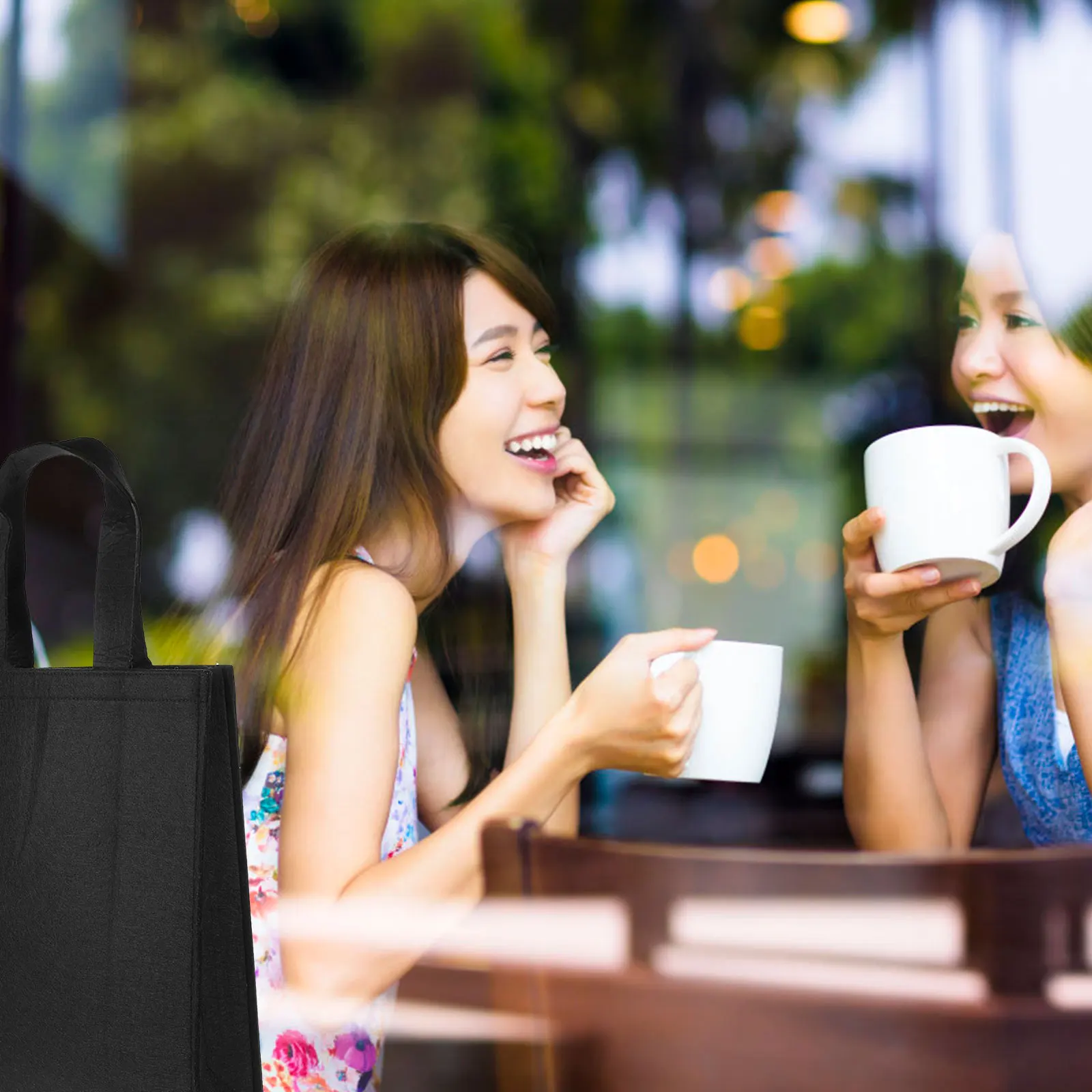 

1pc Felt Handheld Shopping Bag Eco-Friendly Reusable Tote Storage Pouch Portable Grocery Supermarket Travel Bag