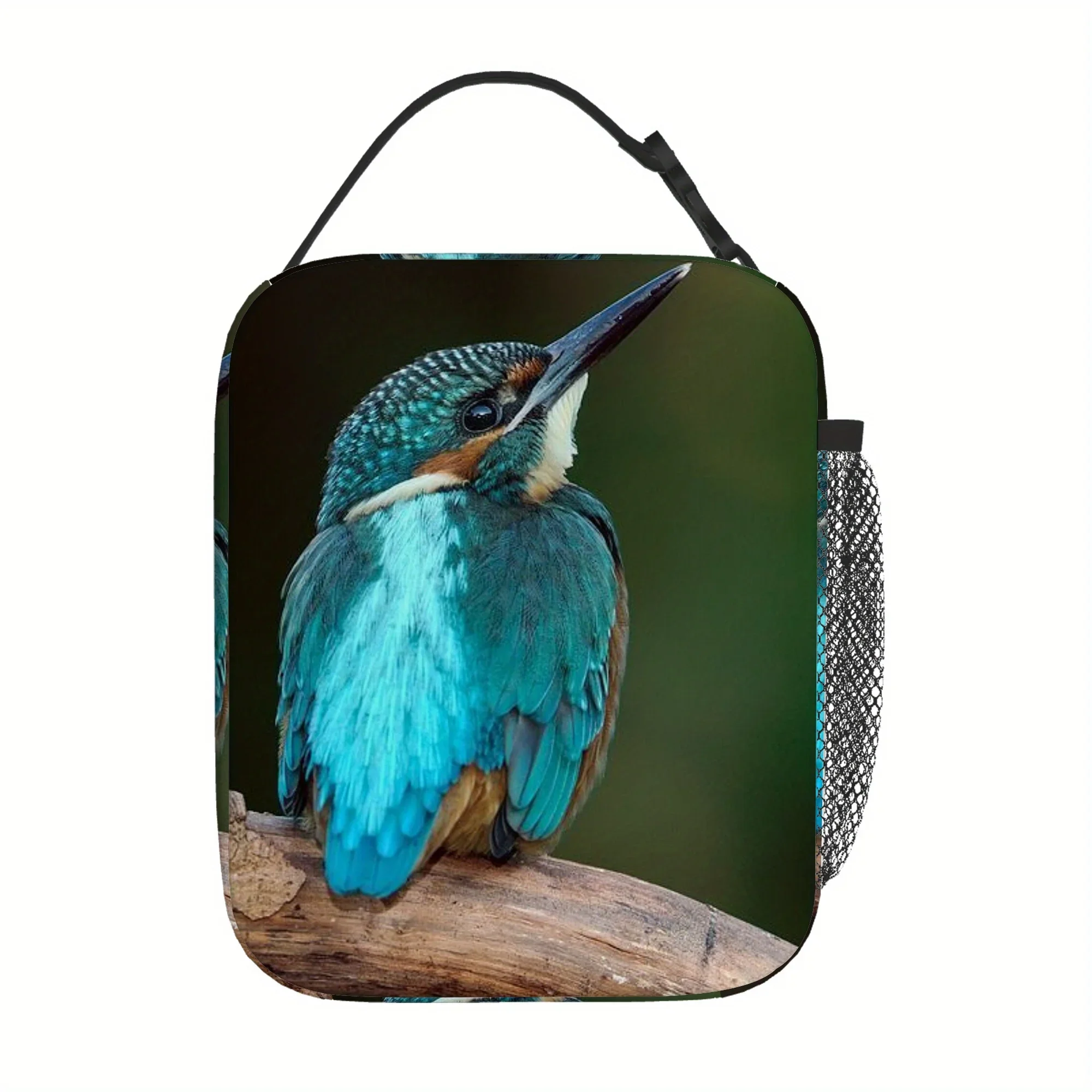 1pc, Printed Kingfisher Pattern Design Thermal Bag, Insulation Bag, Insulated Bag. Not for Food Contact. Suitable for Home, Rest