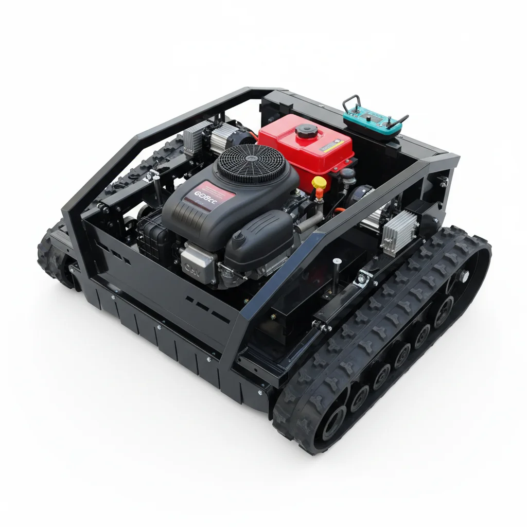 

Heavy-Duty 200cc 60L Cordless Lawn Mower Remote Control Long Standby Battery Adjustable Mowing Height for Yard