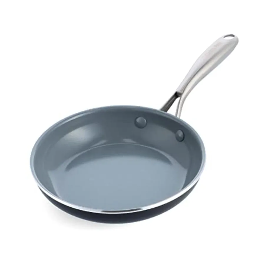 

Swift Healthy Ceramic Nonstick,,Stainless Steel Handle, PFAS-Free, Dishwasher Safe, Oven Safe