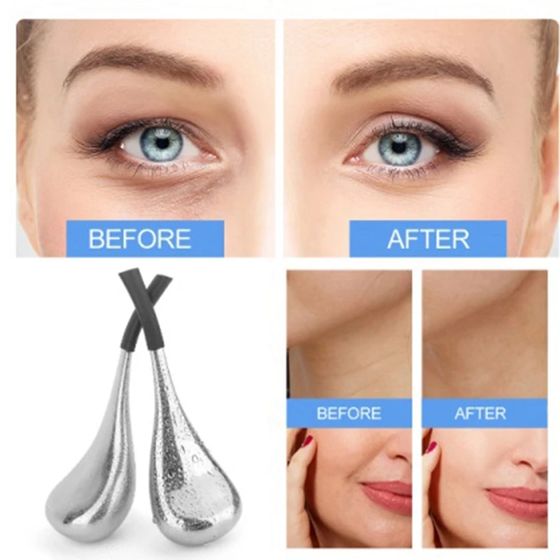 Cooling Beauty bastoncini per il viso Ice Wave Ball Massage Facial Eye Salon strumenti per la cura della pelle per Woman Spa Cold Roller