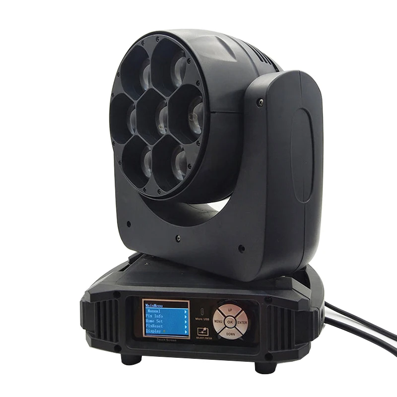 4x 2023 Hot 7x40W RGBW 4in1 Focusing Led Zoom Moving Head Washer Light CTO Super Bright For Thearte Stage Disco Dj Bar