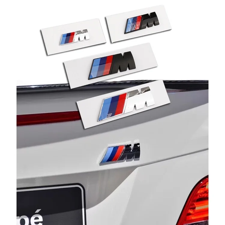 ABS Car Fender Side Emblem Rear Trunk Badge M Logo Sticker For BMW M M3 M5 M6 X3 E46 E90 F30 G20 E36 E34 X6 G20 G30 Accessories