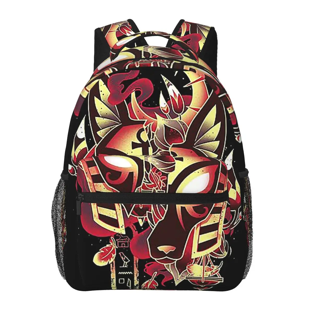 Anubis Mysteries Jackal Egyptian God Backpacks Boys Girls Bookbag Students School Bags Travel Rucksack Shoulder Bag