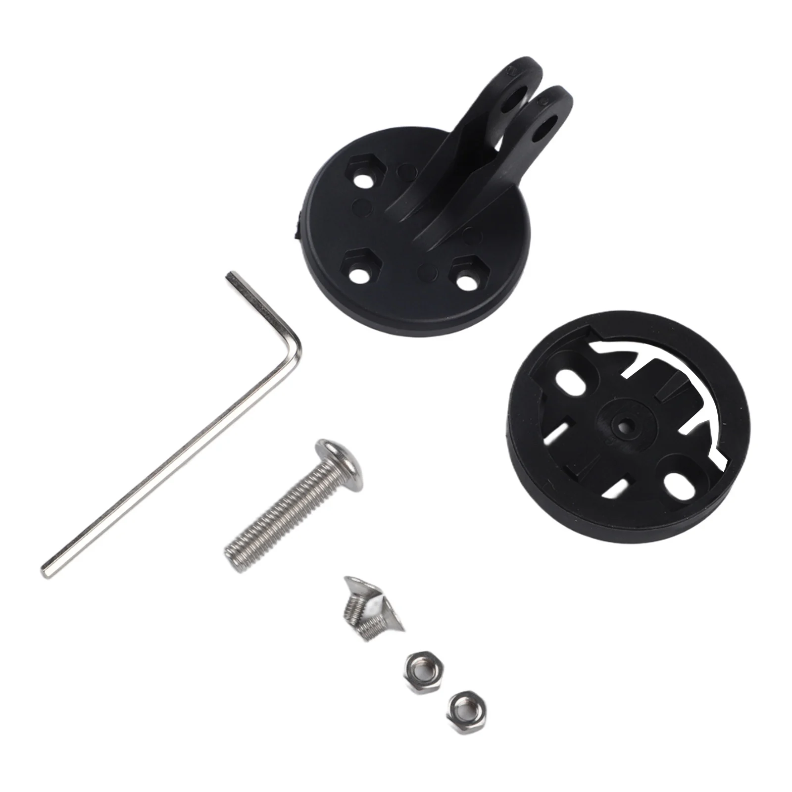 Bike Computer Mount Headlight Mount For Bike Lighting Black Cycplus Black Color 34mm Diameter Plastic Material