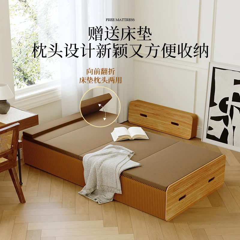 

Folding bed lunch break single multi-functional sofa bed dual-purpose office household small apartment hidden bed adult