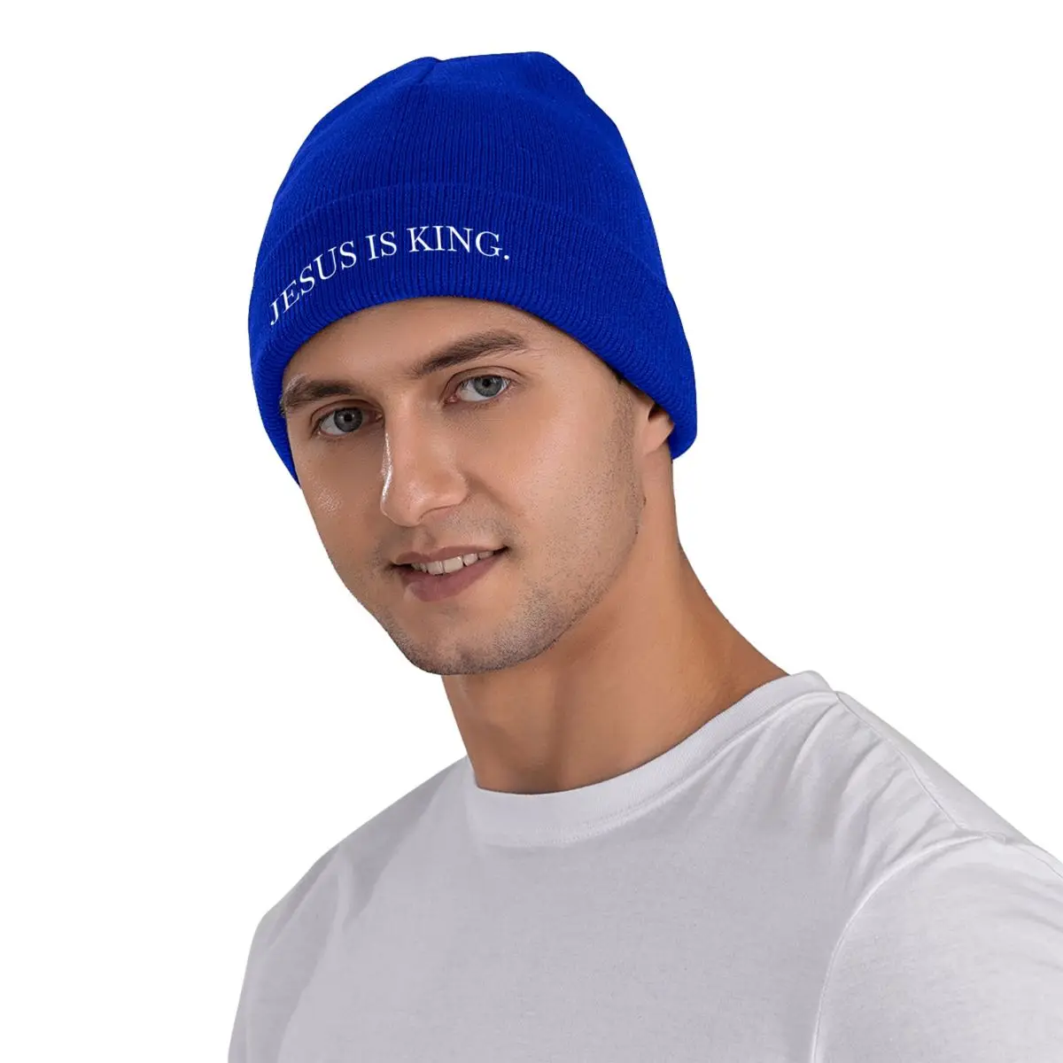 JESUS IS KING. Beanie Hats Casual Caps Men Women Kpop Knitted Hat Winter Graphic Thermal Elastic Beanie Hats