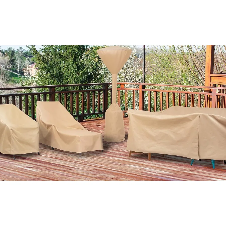 Terrassenstuhlbezug Khaki 33x34x31 – wetterbeständiger Stoff zum Schutz von Terrassenmöbeln