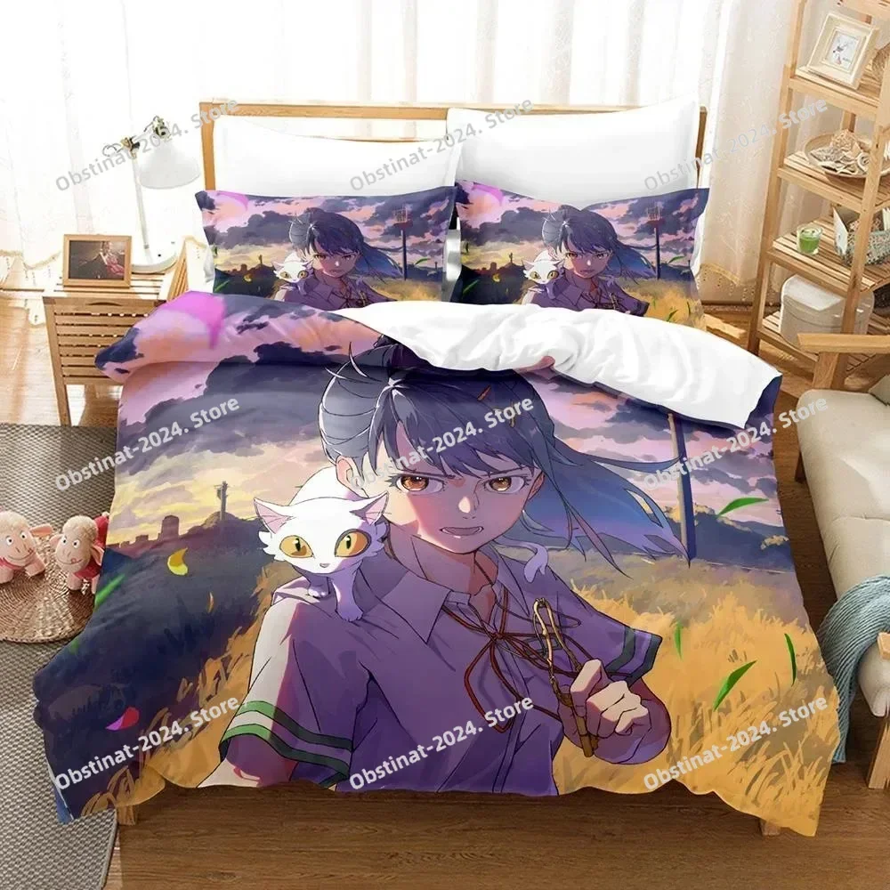 New 3D Anime Suzume no Tojimari Bedding Set Printed Bed Set With Pillowcase Bed Duvet Cover Single Double Queen Super King Size
