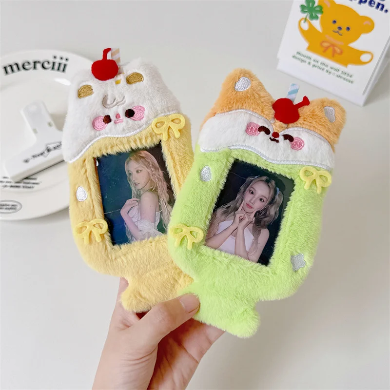 Animal Cartoon idol 3 inch Photo Card Holder Transparent Skeleton Card Case Postcard Collector Card Album photo Photocard holder
