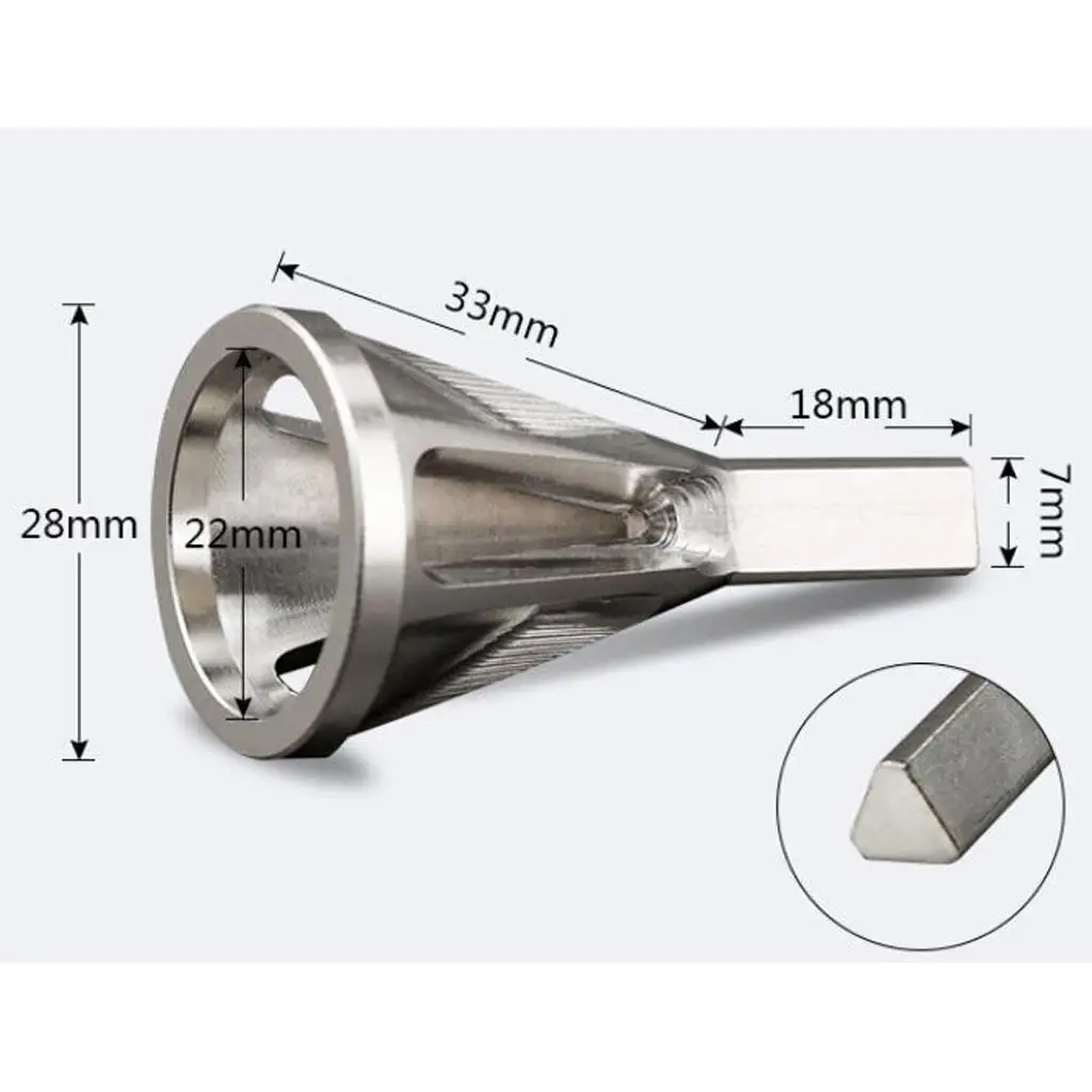 Deburring External Chamfer Tool Drill Bit Removes Triangular Shank