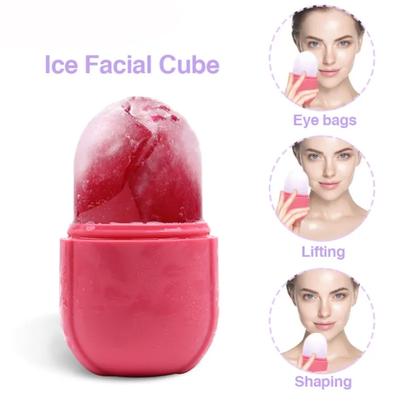 جديد تبريد التطهير المسام تقلص وشد الوجه الجليد للوجه الأسطوانة مدلك غلوب علاج الوجه أدوات العناية بالجمال الجلد