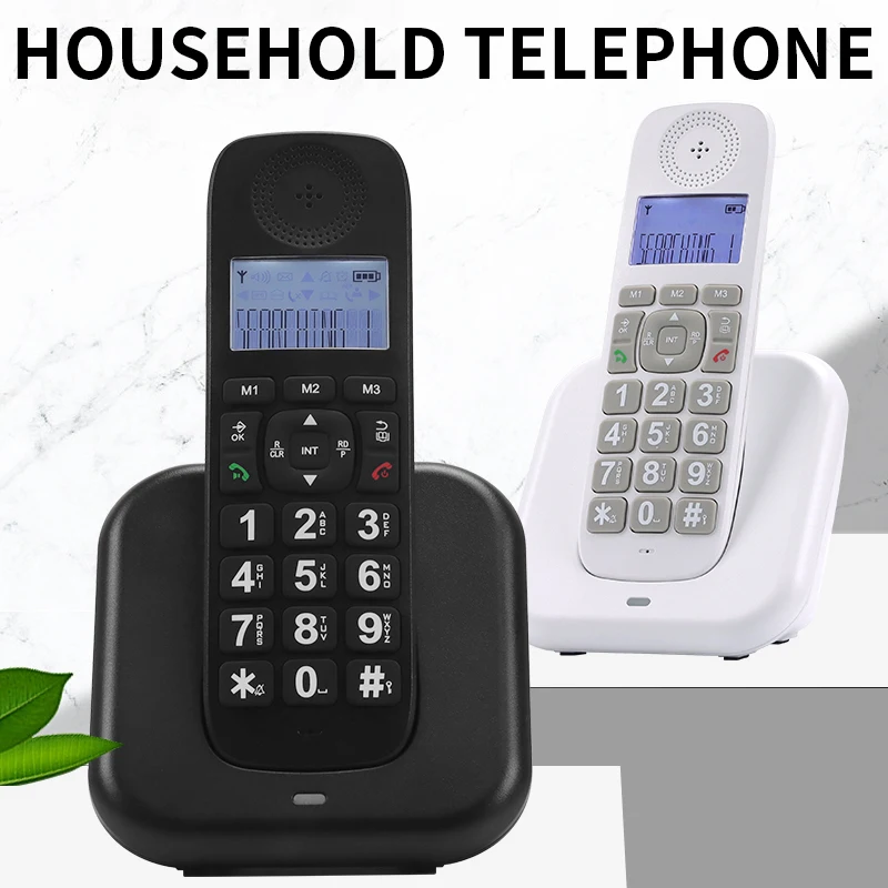 

Home phone Digital cordless phone with LCD display, phone can pre dial 16 languages to choose from