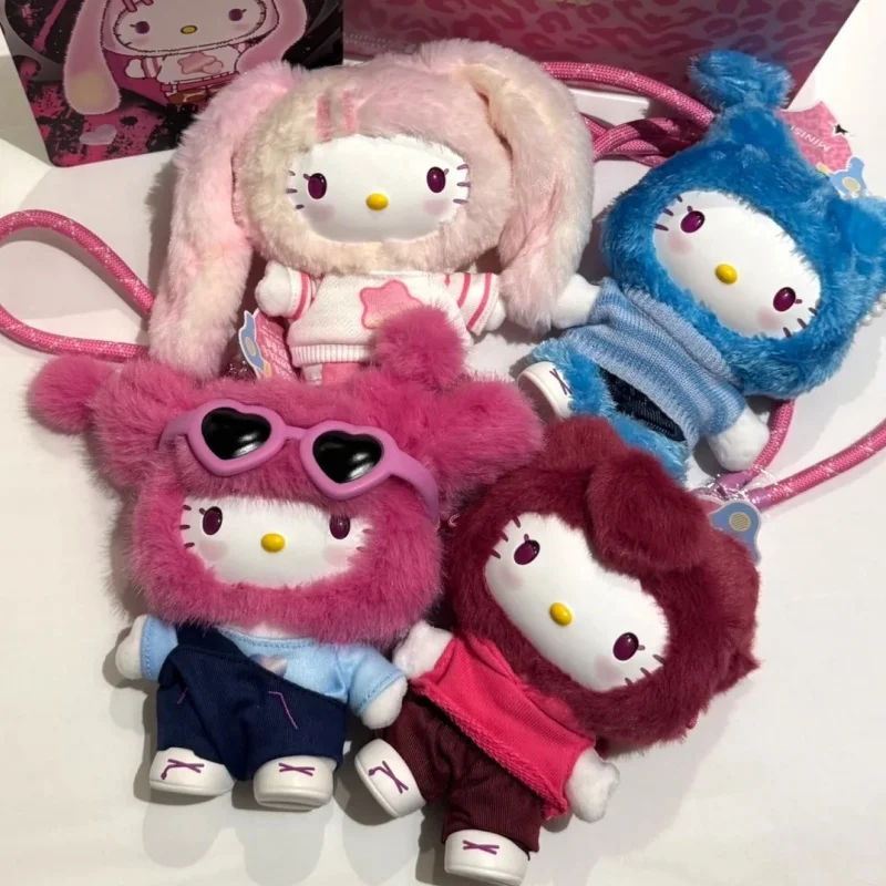 В наличии: Оригинальный брелок Hello Kitty Popstar в закрытой упаковке, милый мультяшный кулон-кукла, подарок на день рождения, коллекционные модные игрушки