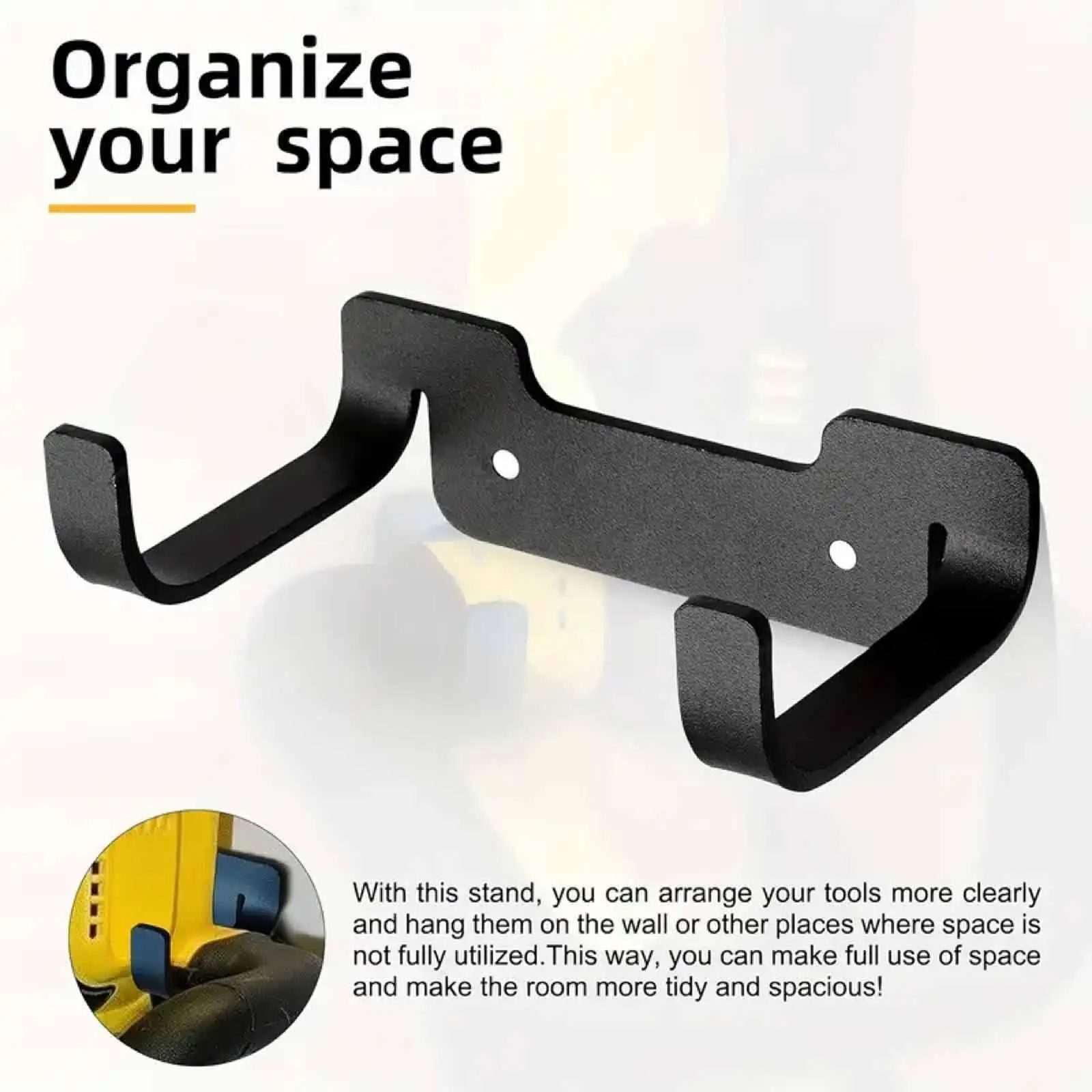 Hedge Trimmer Hanger Wall Mount Trimmer Rack Garage Storage Rack Heavy Duty, Weeder Holder Space Saving Sturdy for Home Workshop
