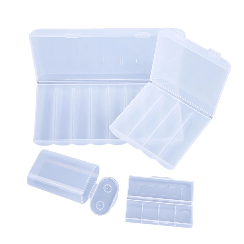 Professional 21700 Battery PP Plastic Storage Box 1 Section/2 Section/4 Section/8 Section 21700 Battery Antifall Protection