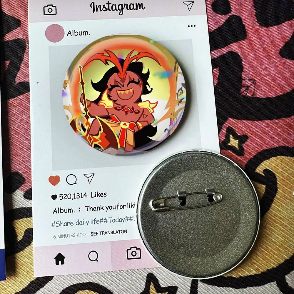 R-Run Kingdom Burning Spice C-Cookie  Badge 25 32 44 58 75 mm Round Fans Collect Friends Gifts Brooch Souvenir