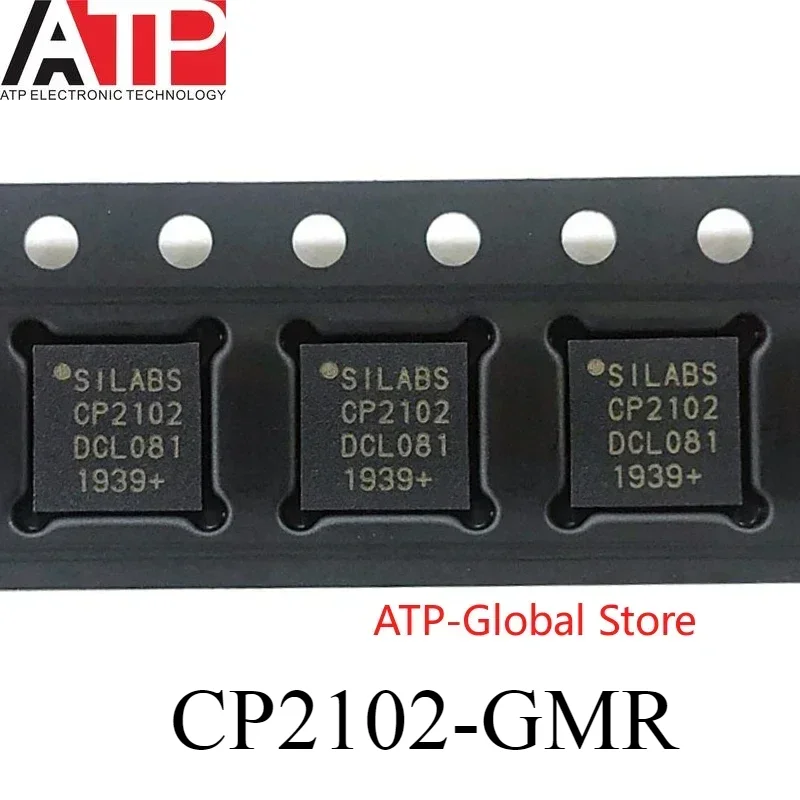 

10pcs/lot CP2102-GMR CP2103-GMR QFN-28 CP2104-F03-GMR CP2105-F01-GMR QFN-24 Controller Interface Chip IC USB to Dual UART Bridge