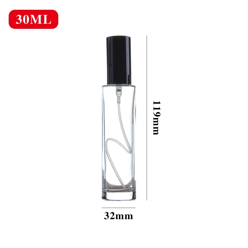 유리 화장품 오일 스프레이 병, 빈 향수 화장품 용기 포장, 여행 필수품, 30 ml, 50 ml, 100ml