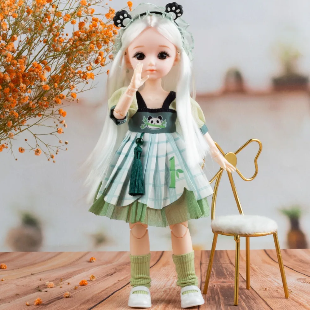 BJD Dolls BJD Dolls and Clothes Brown Eye Hinged Doll Removable Joints 3D Eyes Doll 13 Movable Joints Dress Uniform